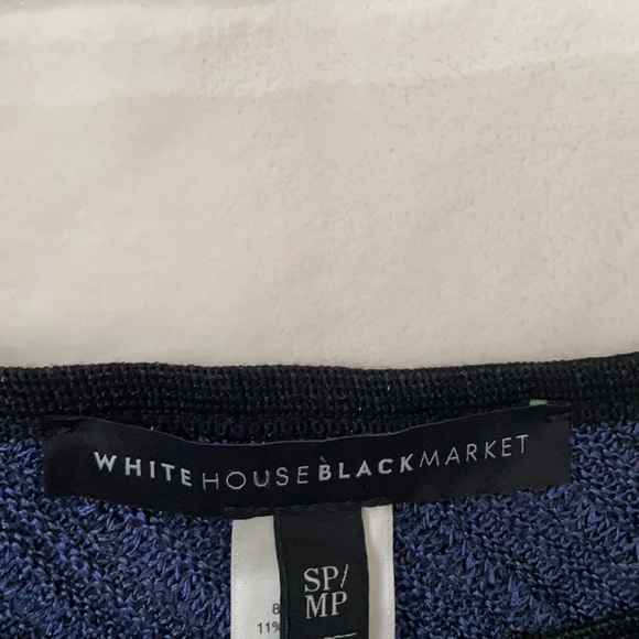 White House Black Market Sweater Blue SP/MP - Picture 3 of 5